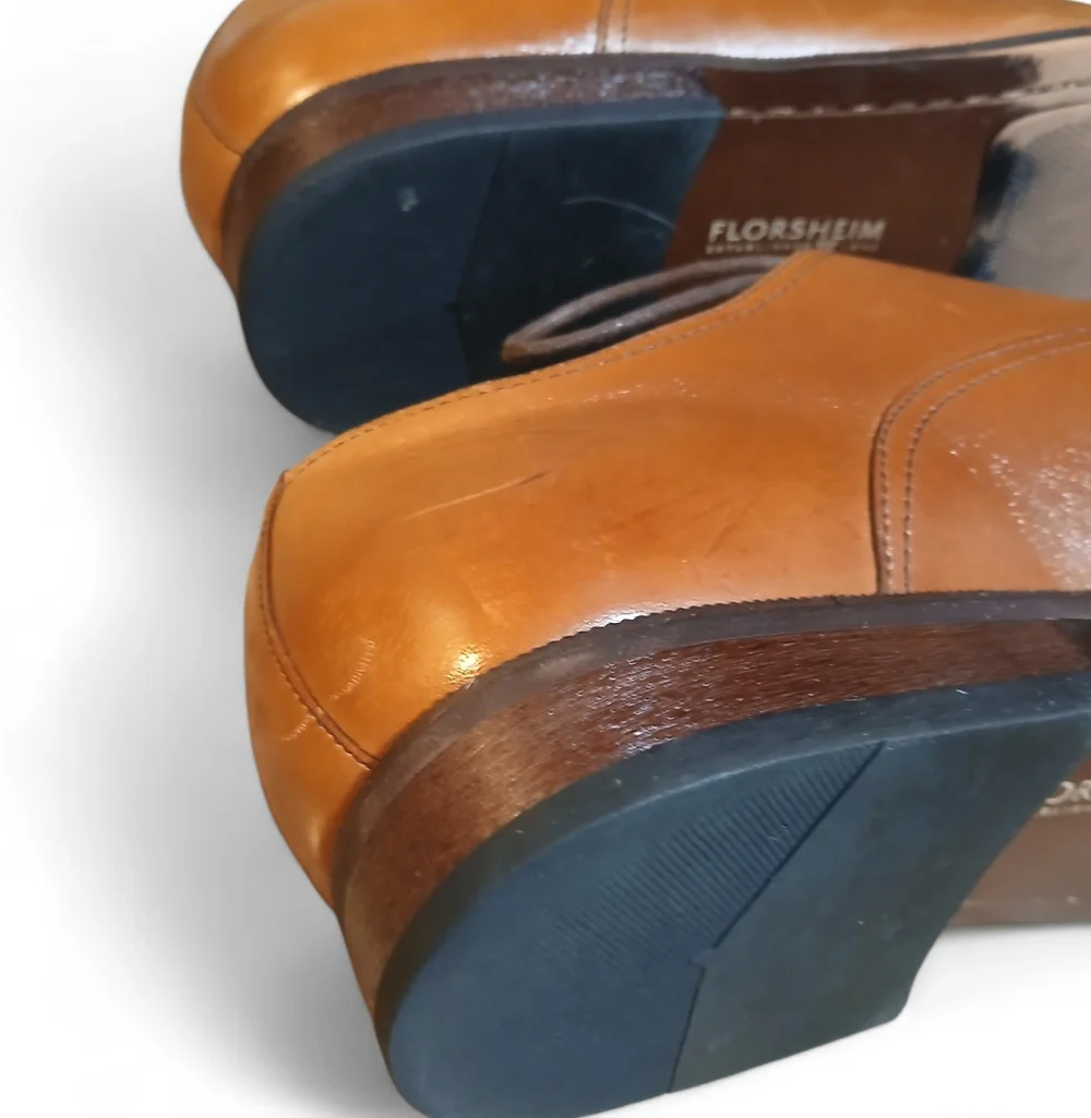 Florsheim Men's Size 12 Tan Leather Oxfords